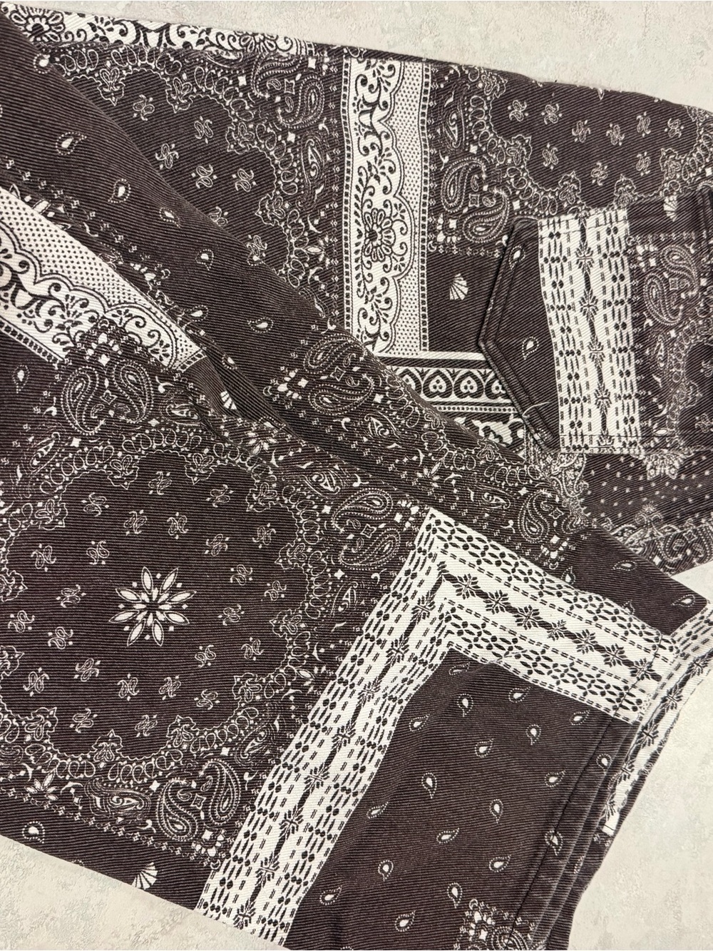 Bandana-Print women’s jeans xs